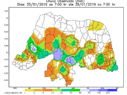 Emparn registrou mais um fim de semana de boas chuvas no interior; veja boletim pluviométrico em municípios