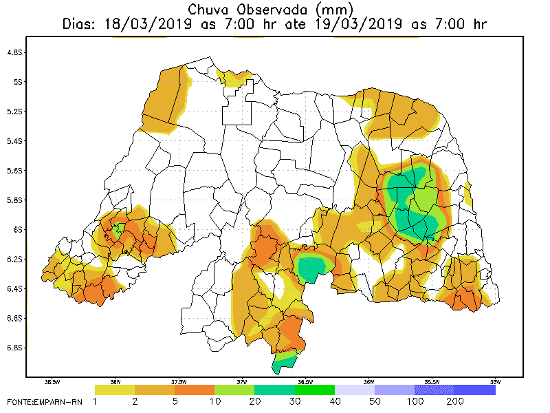 Segunda e terça registraram chuvas no interior do RN; veja boletim pluviométrico em municípios