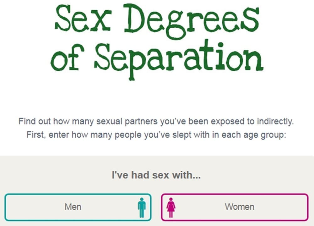 Site calcula a quantas pessoas você se expôs se fez sexo sem camisinha