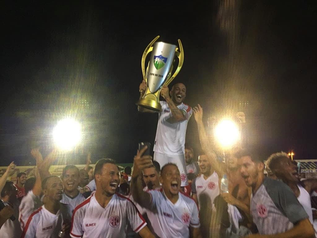 FOTO: América campeão da Copa RN 2019; alvirrubro agora decide título do estadual contra o rival ABC