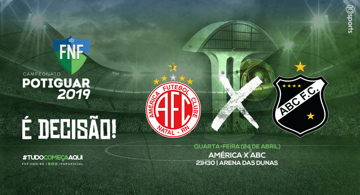 LOGO MAIS: América e ABC decidem Estadual 2019 na noite desta quarta; veja histórico dos duelos na Arena das Dunas