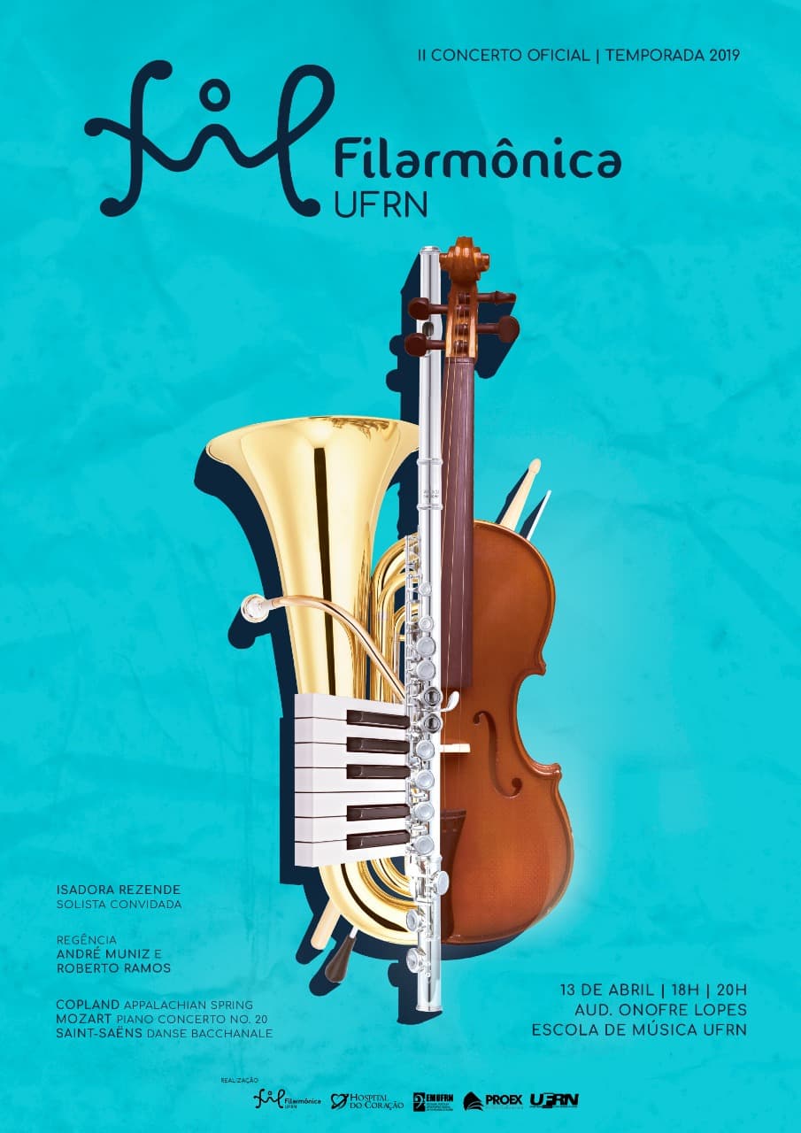 Filarmônica UFRN distribui ingressos gratuitos nesta quinta-feira para o segundo concerto da temporada de 2019