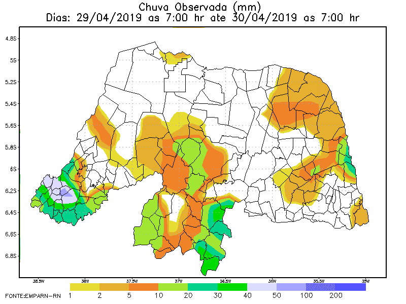 Segunda e terça registraram mais chuvas no RN, em especial, no interior; veja boletim pluviométrico
