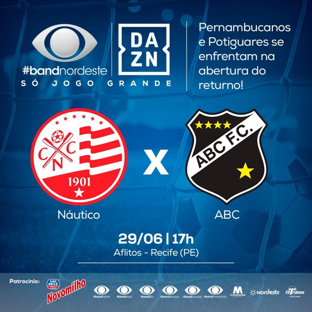 Direto do estádio dos Aflitos, Band Natal irá transmitir neste sábado, às 17h, o duelo entre o ABC e Náutico