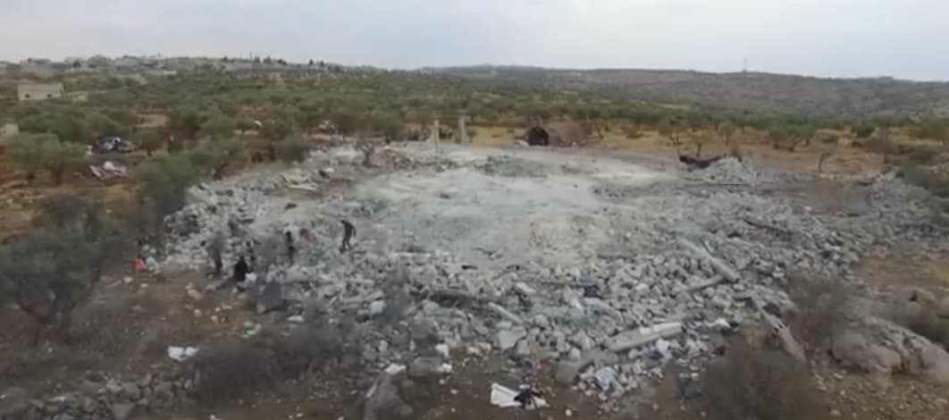 VÍDEO de drone mostra local da morte do sanguinário líder do Estado Islâmico