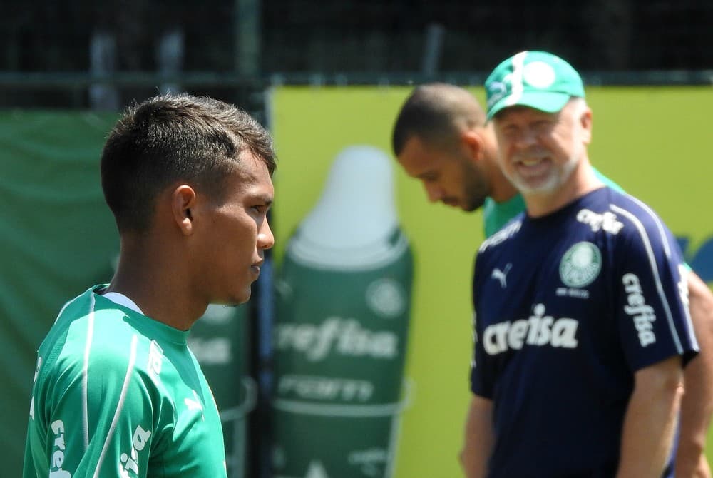 FOTOS: Potiguar Gabriel Veron faz o 1º treino no profissional do Palmeiras