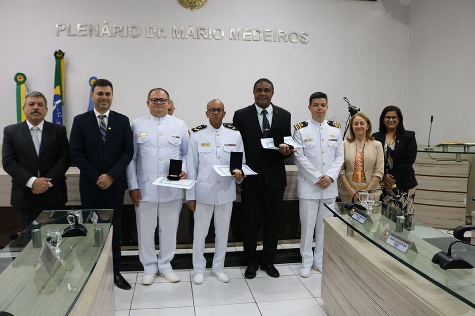 FOTOS: Marinheiros são homenageados pela Câmara Municipal de Parnamirim