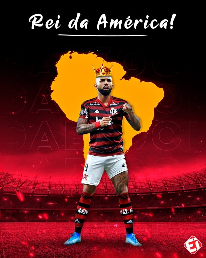 Gabigol é eleito ‘Rei da América’ por jornal; Flamengo ocupa todo o pódio