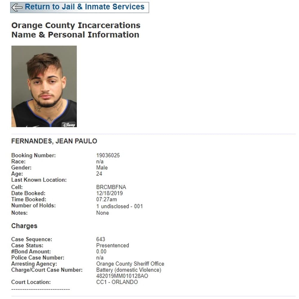 Goleiro Jean, do São Paulo, é preso nos EUA, acusado de agredir a esposa