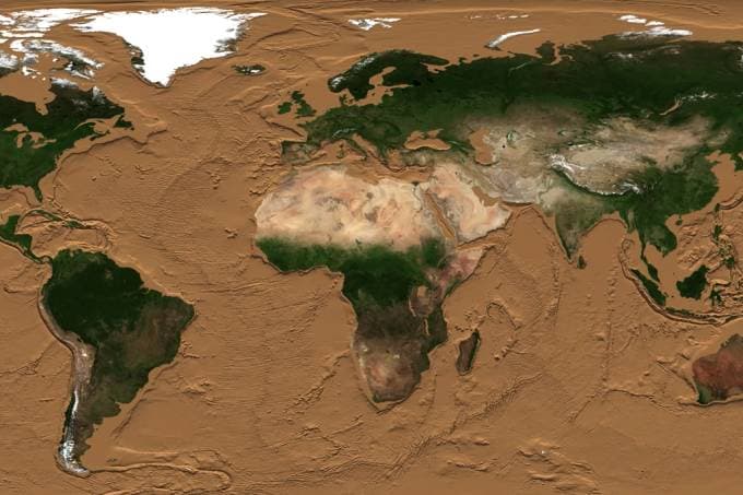 VÍDEO: Animação mostra como seria a Terra se todos os oceanos evaporassem