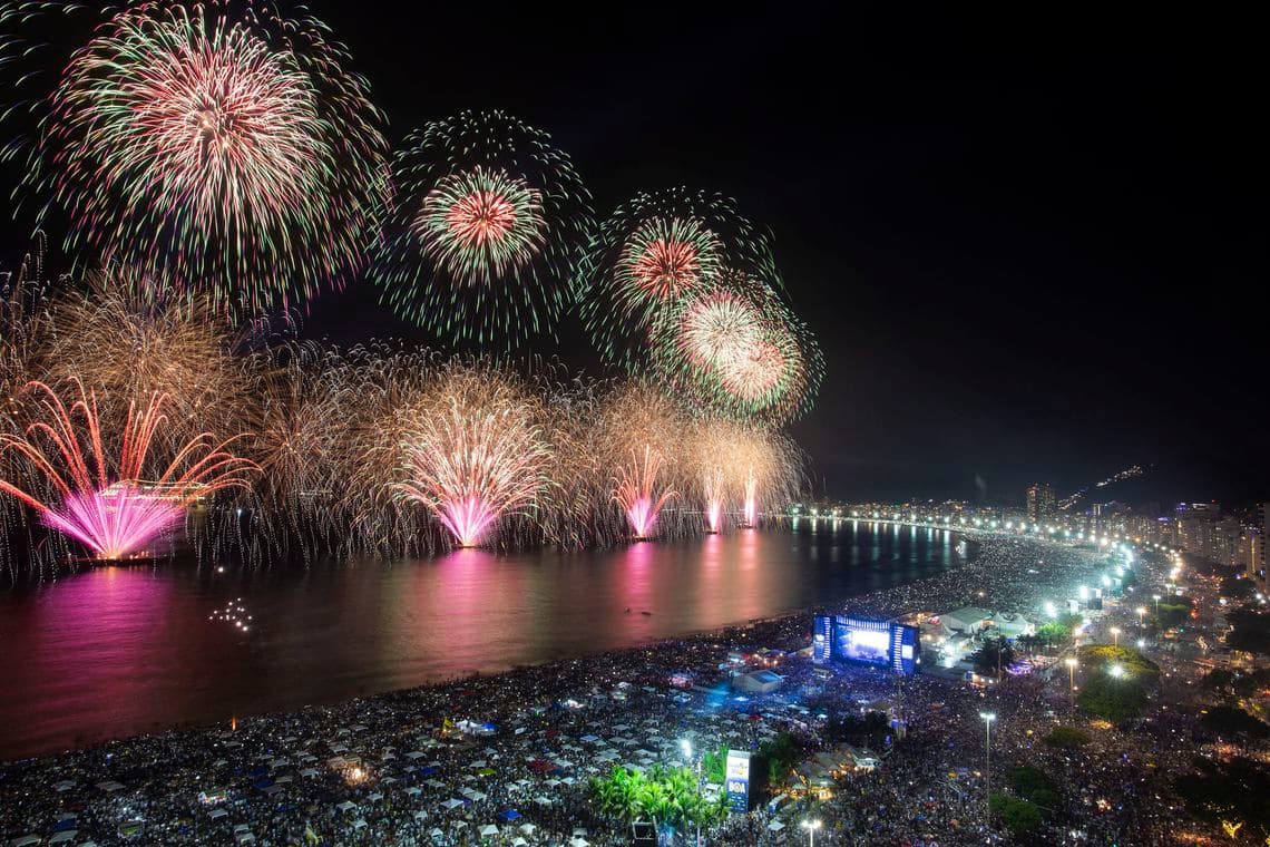 Réveillon de Copacabana espera 2,8 milhões de pessoas