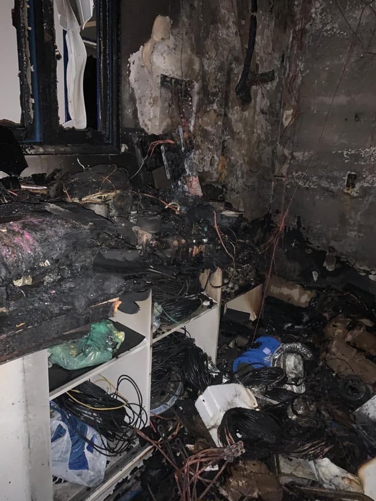 [FOTOS] Problema na distribuição de energia provoca incêndio em estação da Caern