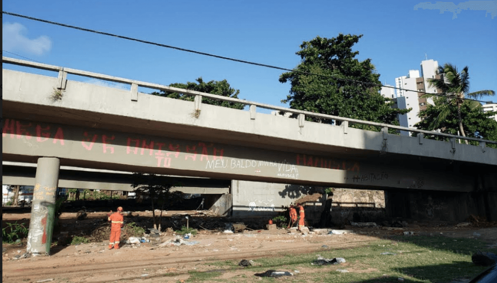 Defensoria Pública averigua retirada de pessoas em situação de rua no Viaduto do Baldo pela Prefeitura