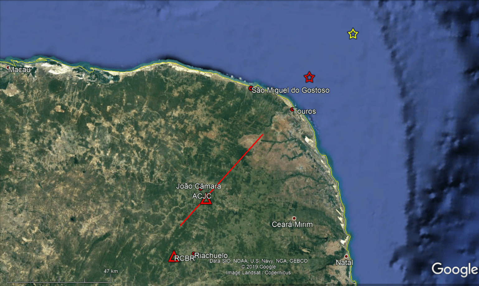 Novo tremor foi registrado no litoral do Rio Grande do Norte no último domingo