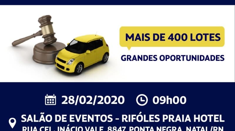 MAIS DE 400 LOTES: PRF realiza nesta sexta o primeiro leilão de 2020 de veículos retidos no RN; lances já podem ser ofertados