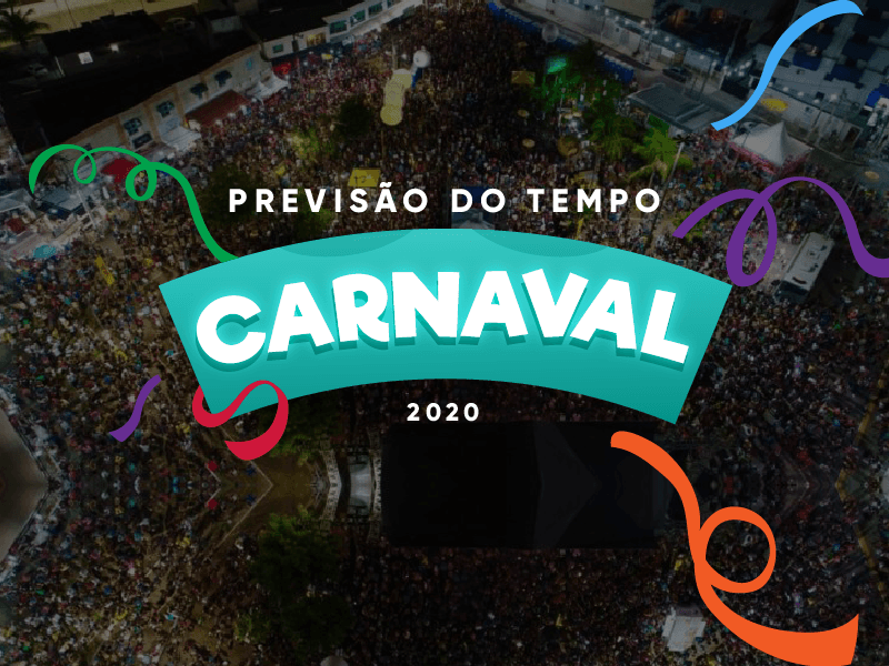 Previsão do tempo para o final de semana e o carnaval é de céu parcialmente nublado com pancadas de chuva em todas as regiões do RN; confira
