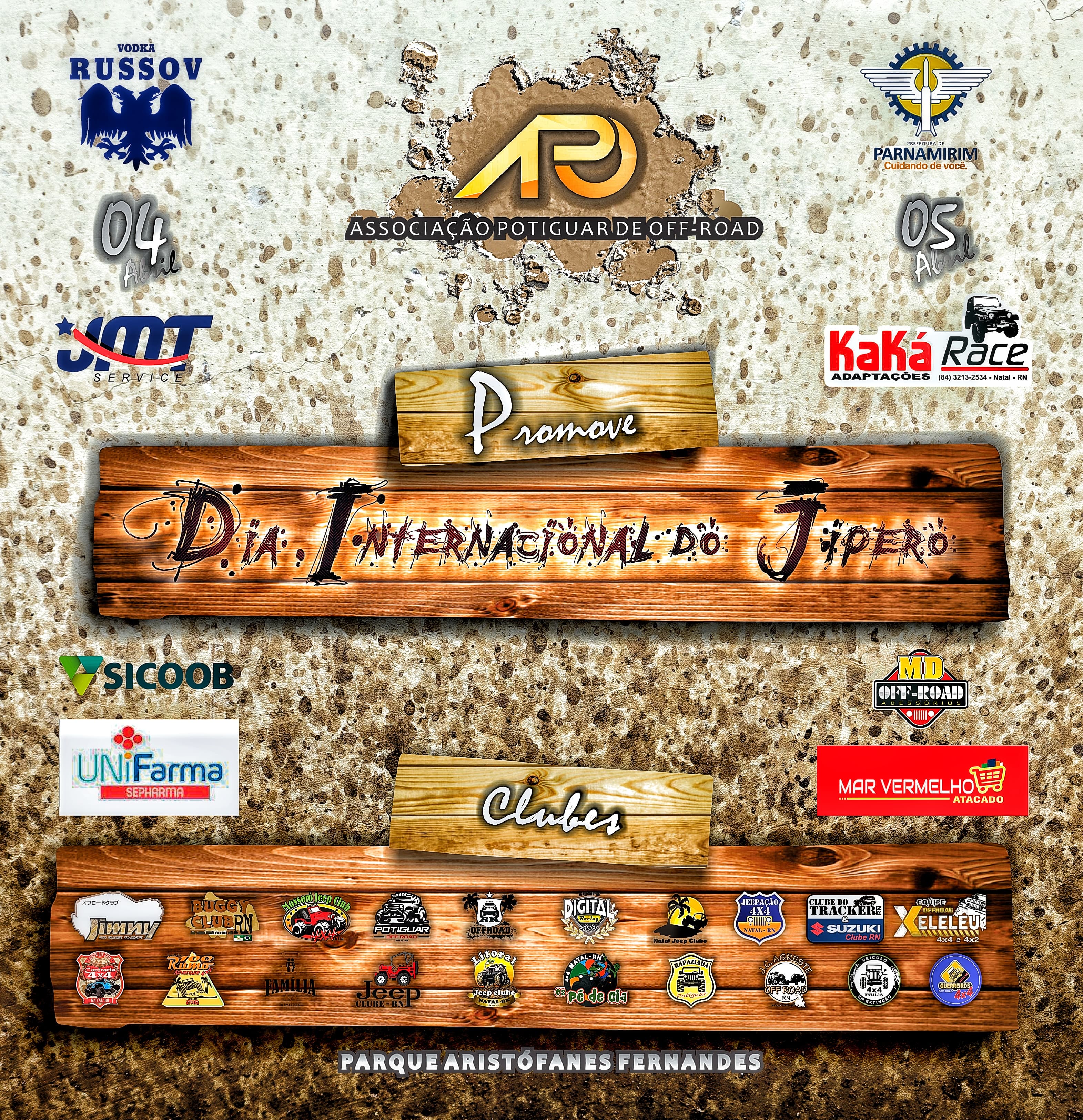 Associação Potiguar de Off-Road convida praticantes e amantes "fora da estrada" para o dia internacional do jipeiro