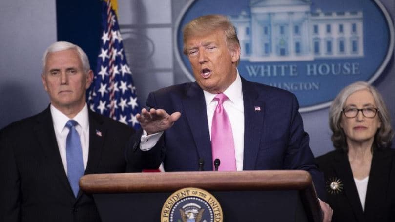 Trump: prioridades são garantir a vida e a segurança, e depois a economia