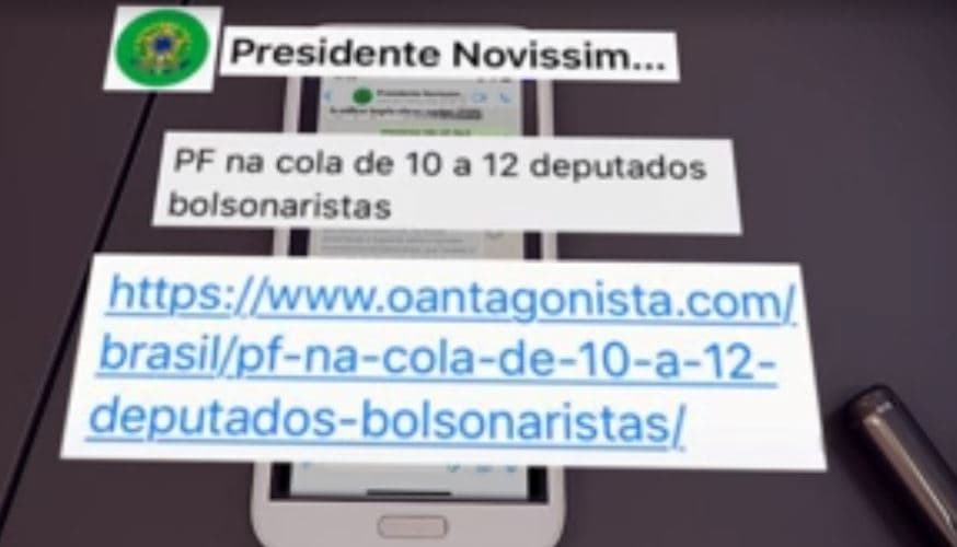 Moro exibe troca de mensagens em que Bolsonaro cobra mudança no comando da PF