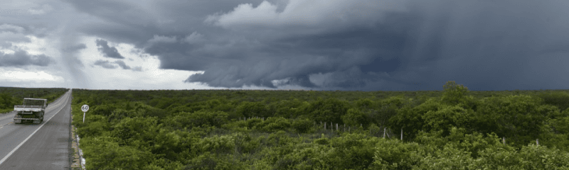 Previsão de chuva em todas as regiões do RN nesta quinta e sexta, com maior concentração na Grande Natal