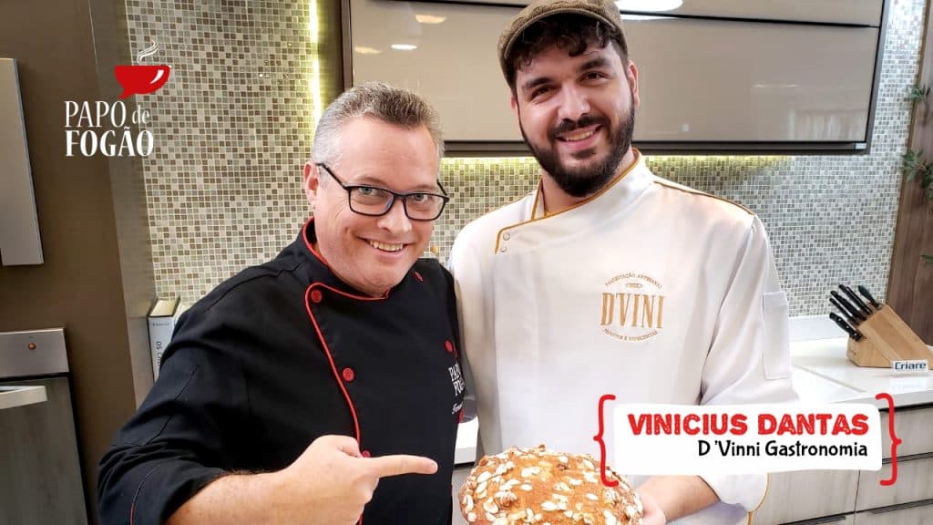 Programa Papo de Fogão recebe o padeiro e empresário Vinícius Dantas da Dvinni Gastronomia