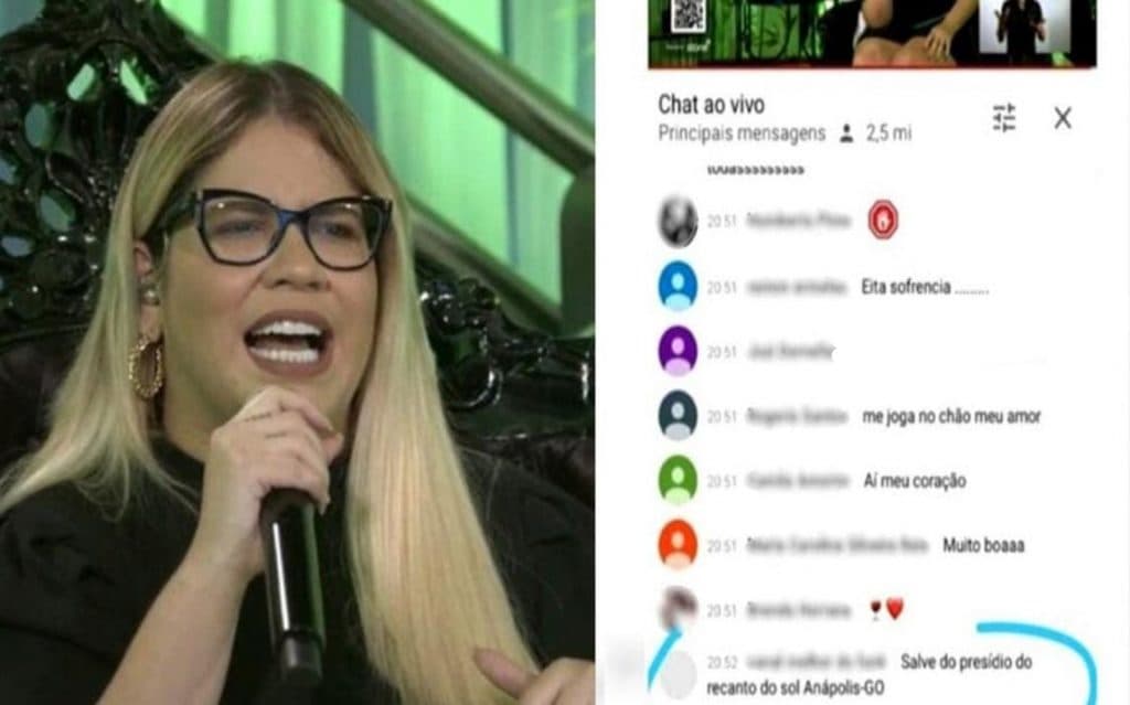 FEZ GRACINHA E SE DEU MAL: Detento que fez comentário em live de Marília Mendonça tem celular retirado