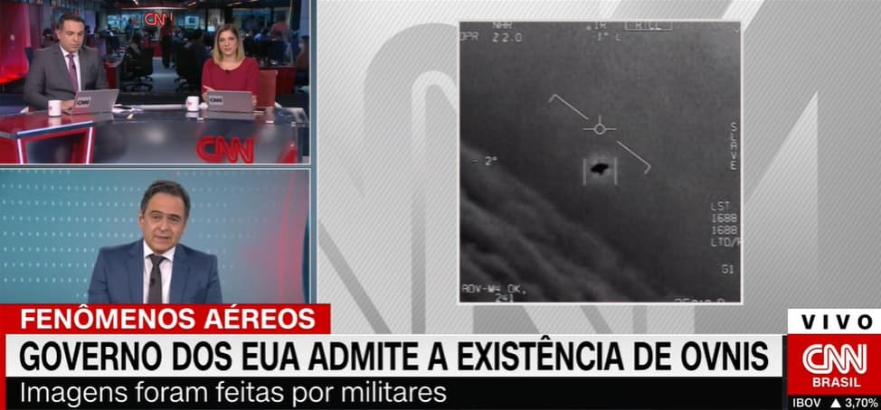 OVNIS - VÍDEO: Governo dos EUA autoriza e Pentágono divulga imagens com objetos voadores não identificados