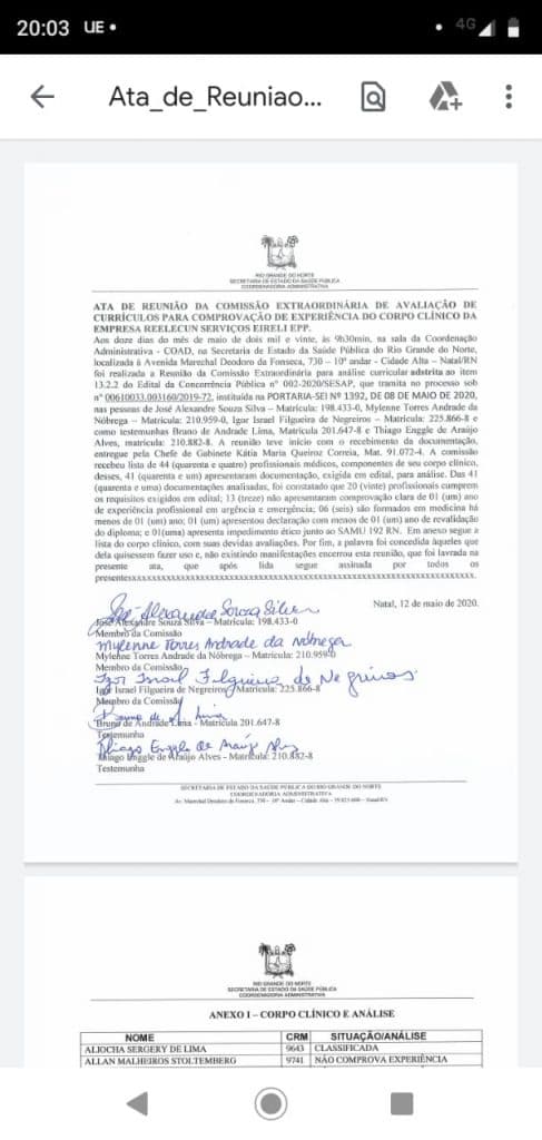 Empresa contratada pelo Governo só apresenta 21 médicos capacitados para o SAMU e serviço pode ser paralisado nesta quarta-feira no RN