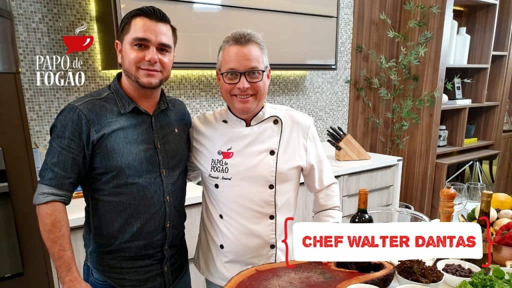 Programa Papo de Fogão deste sábado (6) será com o Chef e consultor Walter Dantas, que vai preparar um a receita para o dia dos namorados