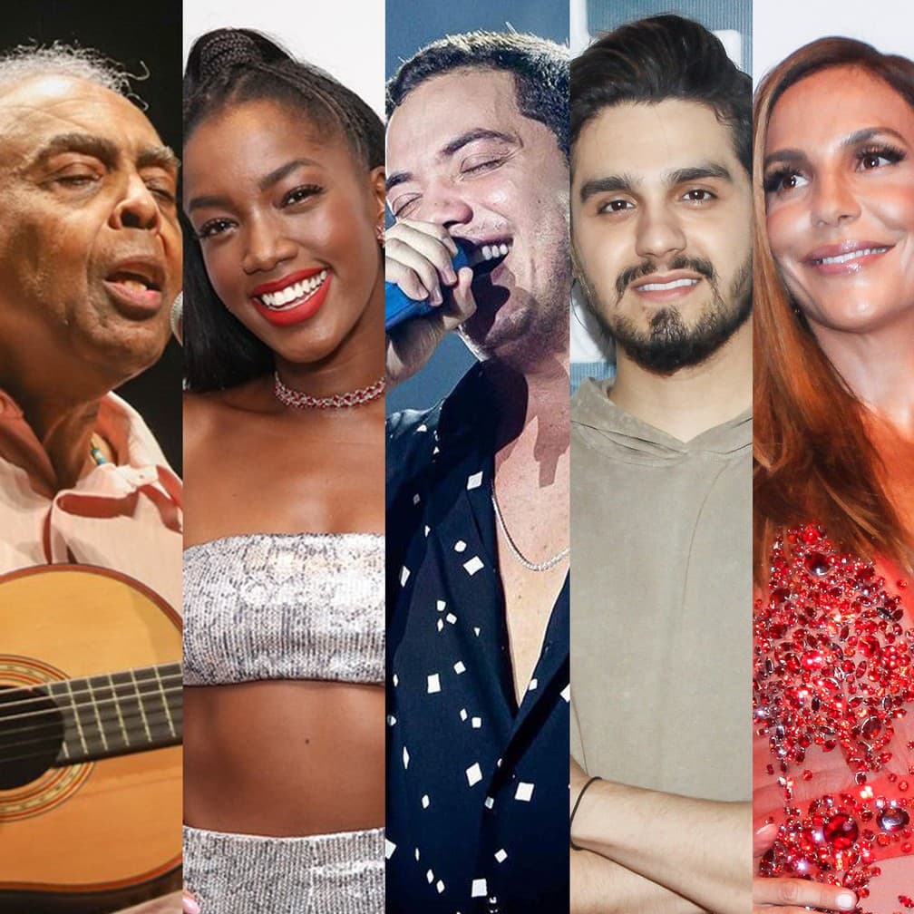 LIVES DE SÁBADO: Gilberto Gil e Iza, Wesley Safadão e Luan Santana, Ivete Sangalo, Belo e mais shows