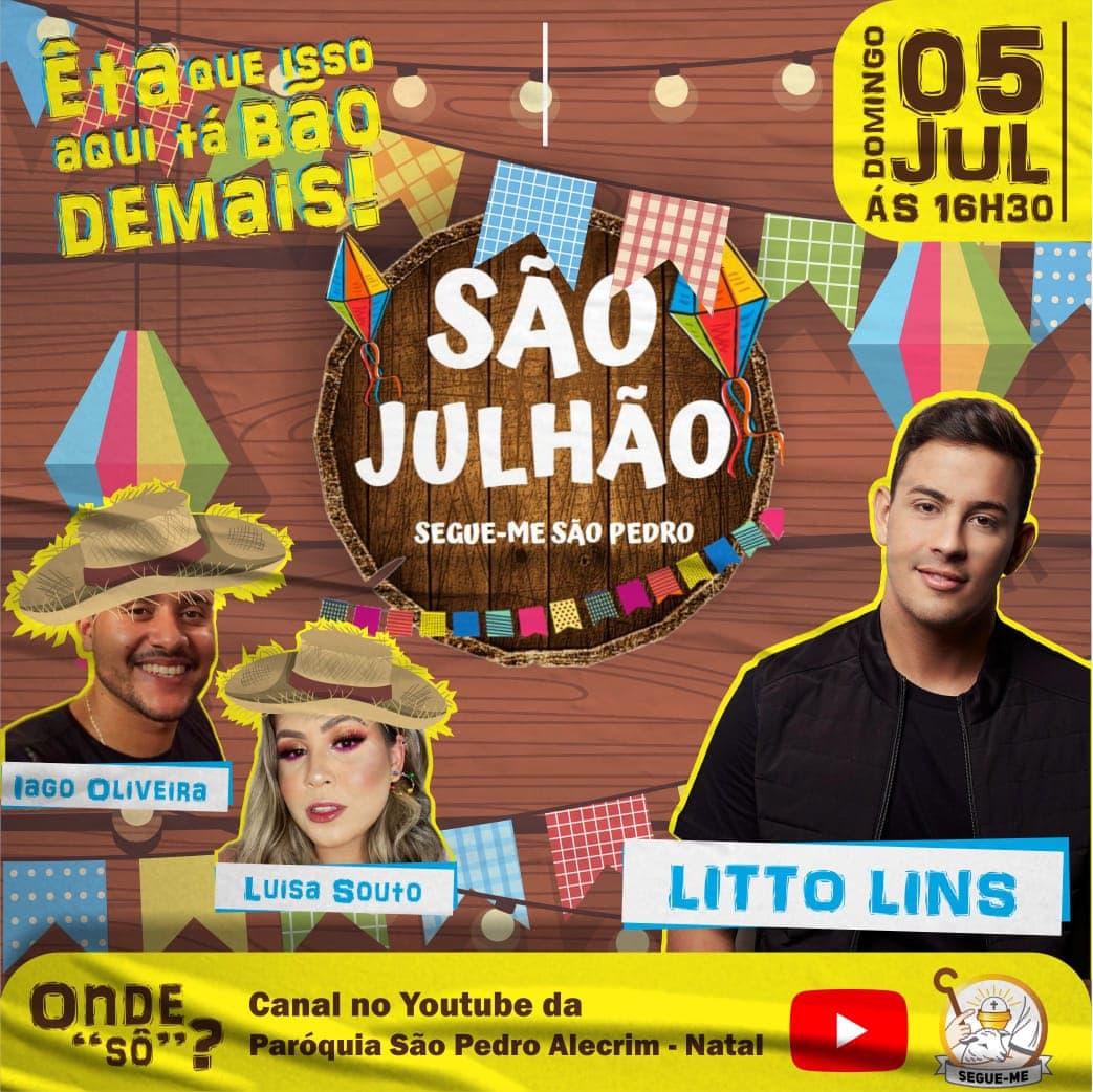 Paróquia de São Pedro no Alecrim realiza a live São Julhão do Segue-me