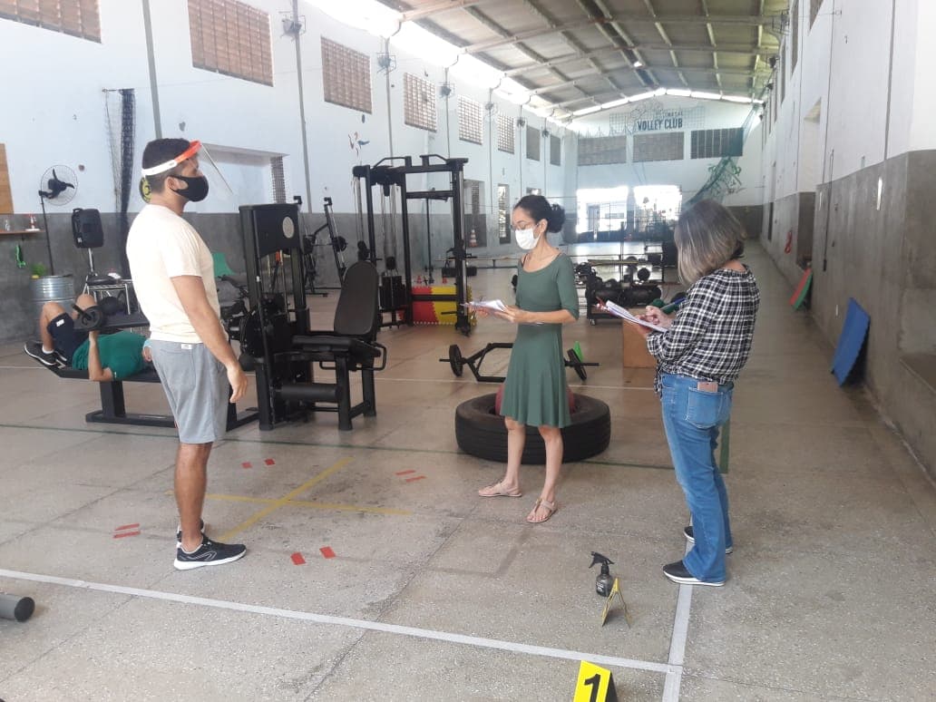 Confira medidas de segurança de academias fiscalizadas em Natal pela Vigilância Sanitária