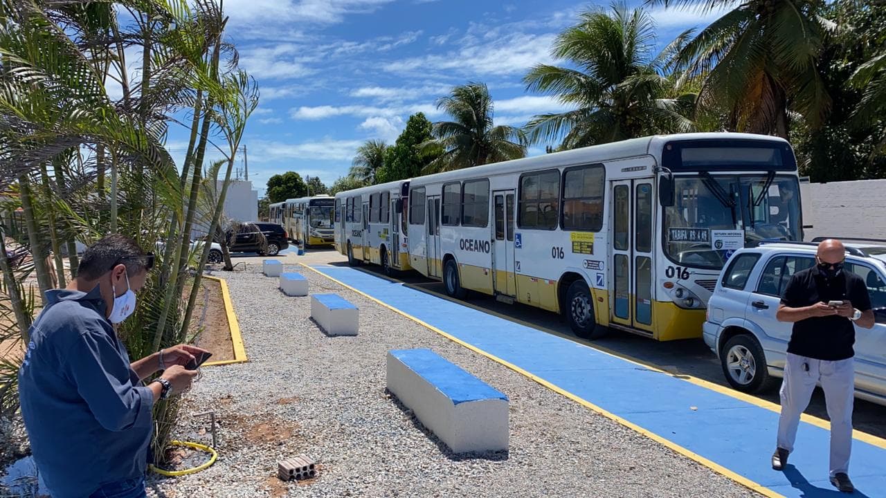 FOTOS: Inaugurado novo terminal rodoviário do Sport Clube, primeiro bairro planejado da região metropolitana, em Extremoz