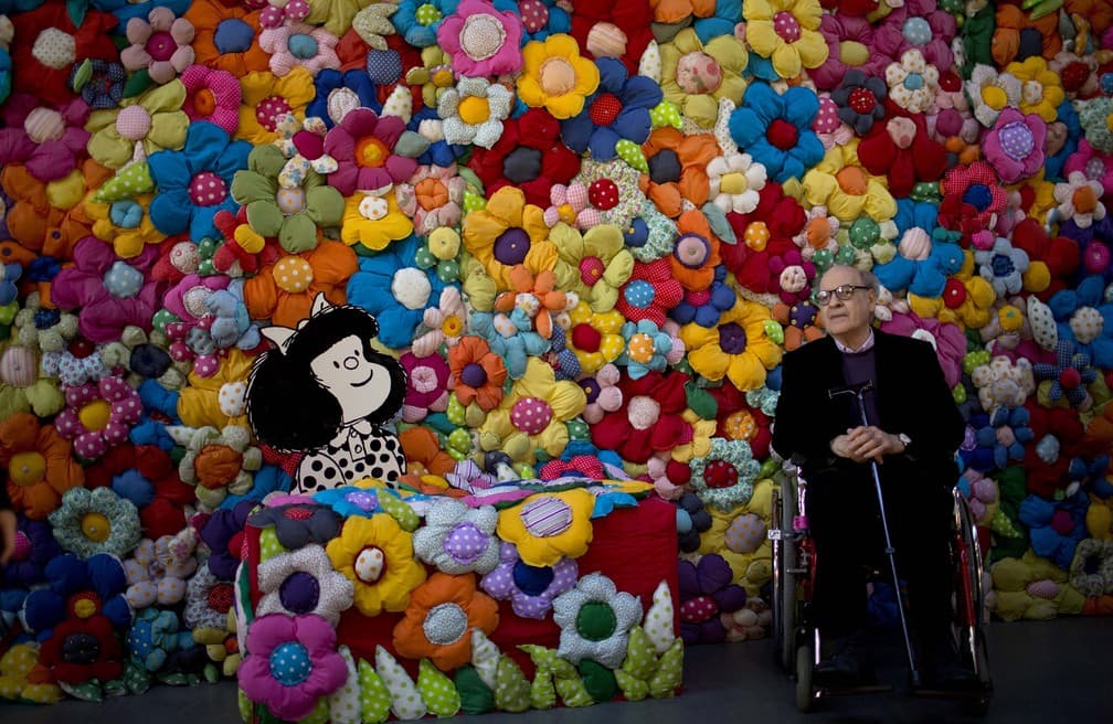 Quino, cartunista argentino criador de Mafalda, morre aos 88 anos
