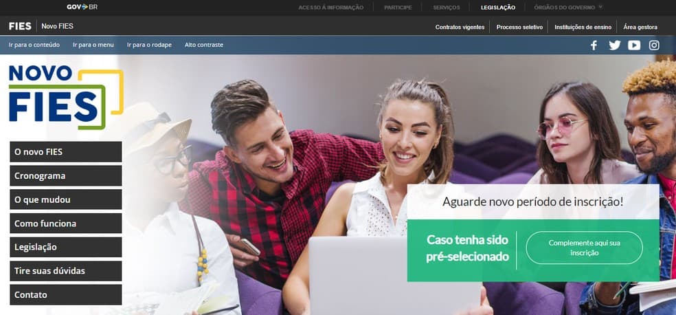 MEC publica edital do Fies com 50 mil vagas remanescentes; inscrições abrem no dia 6