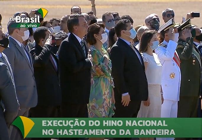Sem desfile devido à pandemia, evento do 7 de Setembro reúne Bolsonaro e ministros no Alvorada