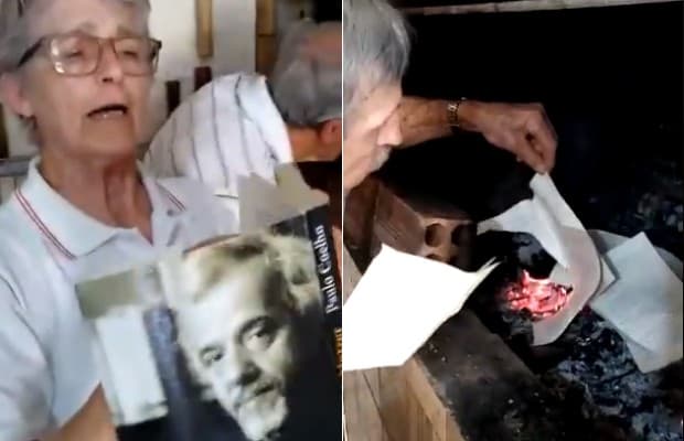 Paulo Coelho reage a casal de idosos queimando seus livros em vídeo: ‘Primeiro compraram'