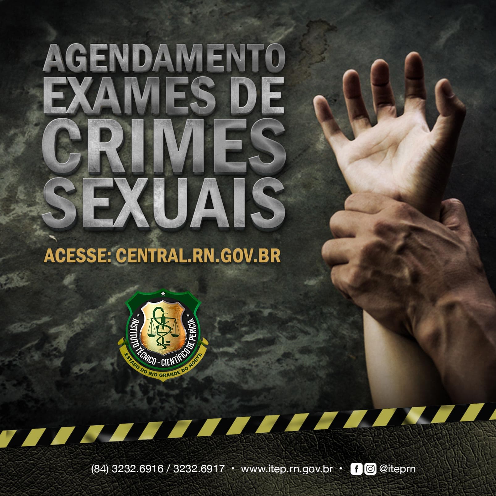 ITEP passa a oferecer agendamento online para vítimas de crimes sexuais