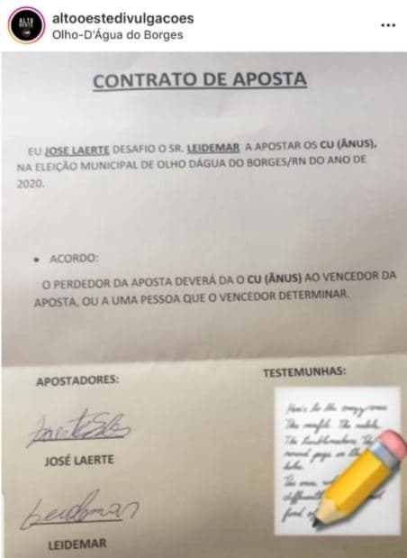 SUCUPIRA PERDE: Perfil mostra aposta de ÂNUS nas eleições em Olho D'água do Borges