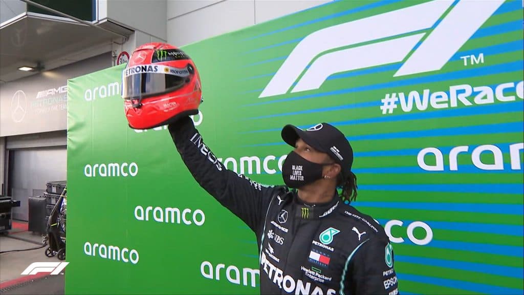 Hamilton vence GP de Eifel e iguala recorde de Schumacher na F1