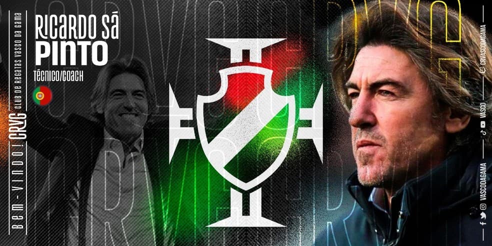 VÍDEO: Vasco oficializa a contratação do técnico português Ricardo Sá Pinto