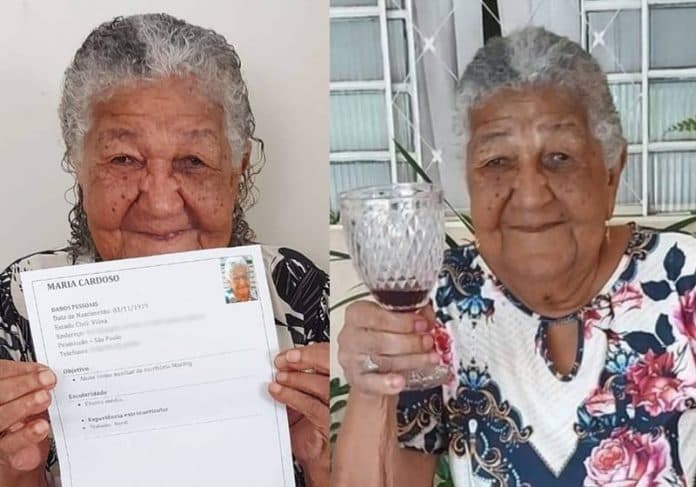 Idosa de 101 anos que viralizou após enviar currículo para empresa em SP recebe convite para ser “digital influencer” de uma marca de vinhos
