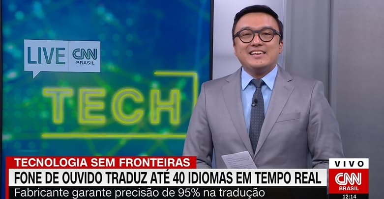 VÍDEO - TECNOLOGIA SIMPLIFICA ‘BARREIRA’ – : Fone de ouvido é capaz de traduzir até 40 idiomas em tempo real