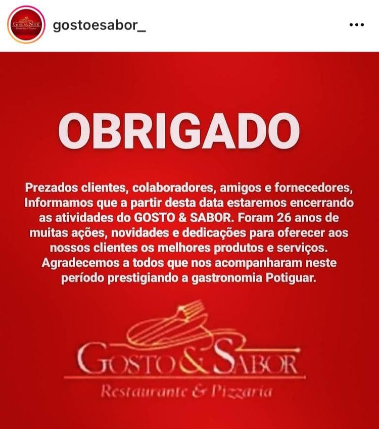 Restaurante mais tradicional de Parnamirim anuncia encerramento de atividades