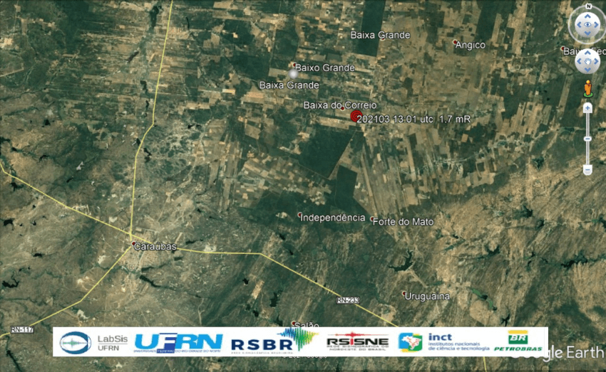 RN registra nesta semana tremores de terra em Caraúbas e Santa Cruz