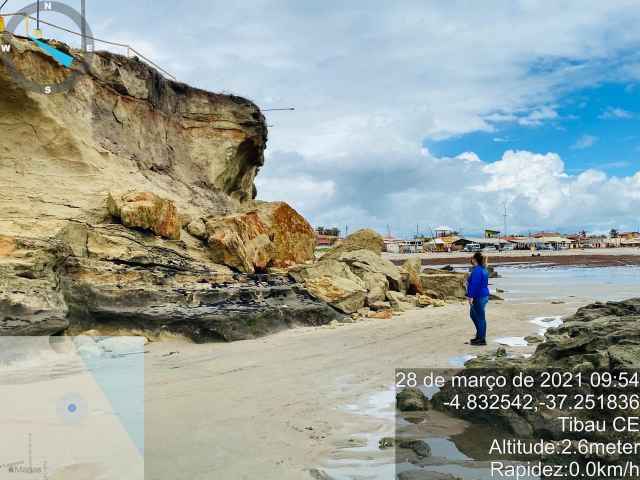 Tibau: falésia Pedra do Chapéu requer cuidados, adverte Idema