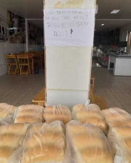 Em Baraúna, padaria oferece pães para quem não pode pagar: ‘Não tem o dinheiro do seu pão hoje? Pegue o seu aqui’