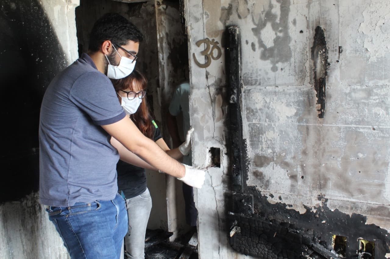 IMAGENS IMPRESSIONANTES -(FOTOS): Itep realiza perícia em apartamento no Tirol destruído por incêndio