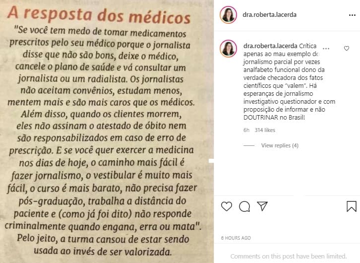EDITORIAL: Menos, doutora Roberta Lacerda, menos…