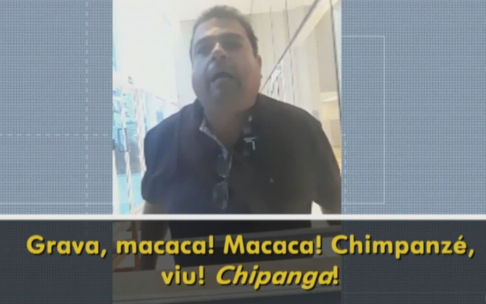 VÍDEO: Morador é filmado ao ofender e ameaçar porteira em prédio de Goiânia: ‘Chimpanzé, você não presta'
